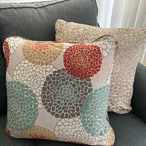 Lazy Boy Furniture Two Custom Made  Accent Throw Pillow Covers 20" x 20"